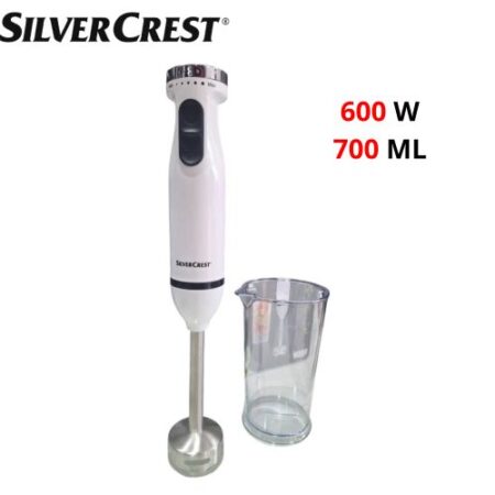 SilverCrest Bras Mixeur Inox - 600 W Avec Tasse - HB6079B-N