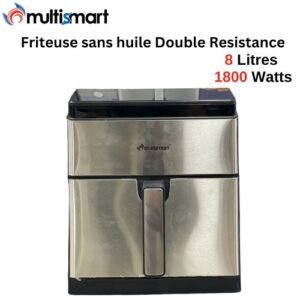 Friteuse Air Fryer Double Resistance multifonction Sans Huile  8L 1800W Multismart MS-AF3638