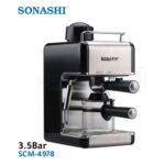 Machine à expresso pour café et cappuccino 3,5 bar Sonashi SCM-4978 – آلة قهوة سوناشي SCM-4978
