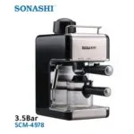 Machine à expresso pour café et cappuccino 3,5 bar Sonashi SCM-4978 – آلة قهوة سوناشي SCM-4978