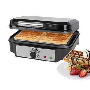 Gaufrier Électrique Avec 2 Gaufres 1000 Watts Proficook PC WA 1240 Gris