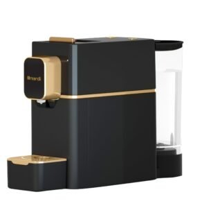Machine à Café à Capsules 19 bar-1400W NARDI Noir-doré