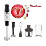 Mixeur Plongeur inox Quickchef 4En1 - 1000 W 10 Vitesses Moulinex Original DD65H810 – خلاط كهربائي مولينكس 1000 واط إينوكس DD65H810