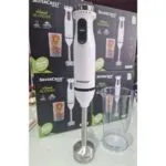 SilverCrest Bras Mixeur Inox - 600 W Avec Tasse - HB6079B-N – خلاط كهربائي سيلفر كرست 600 واط إينوكس HB6079B-N
