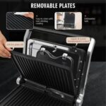 Panineuse Et Grill - 1800W - Ouverture 180° SilverCrest GC5408A-CB – شواية كهربائية سيلفر كرست 1800 واط GC5408A-CB