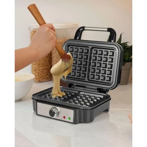 Gaufrier Électrique inox Avec 2 Gaufres 1000 Watts Proficook OriginalPC WA 1240 Gris