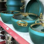 Batterie de cuisine Luxe Granite 11 pièces OMS Verte – طقم أواني الطبخ