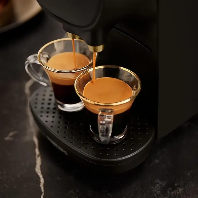 Machine à Café à Capsules, Piano Noir et gris , Reconnaissance des Capsules Doubles Philips L'Or Barista Sublime Original LM9012/60