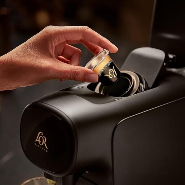 Machine à Café à Capsules, Piano Noir, Reconnaissance des Capsules Doubles Philips L'Or Barista Sublime LM9012/60 – Image 3