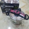 Cocotte 6 L Robuste inox 18/10 + 02 Joint + Couvercle En Verre + Panier Vapeur