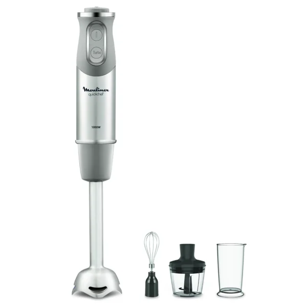 QUICKCHEF mixeur plongeant Moulinex Gris/Inox 1000 W métal DD655D10