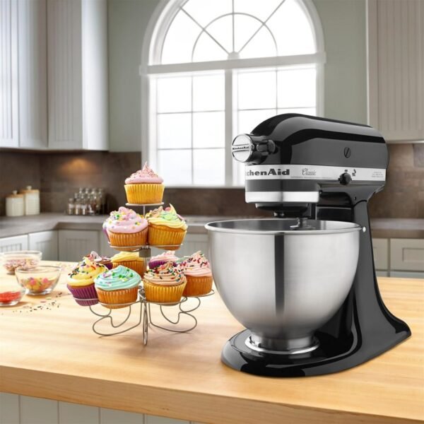Robot Pétrin Multifonctions 4.3L 275W 10 Vitesses Avec Bol En Inox KitchenAid 5K45SS – Image 2