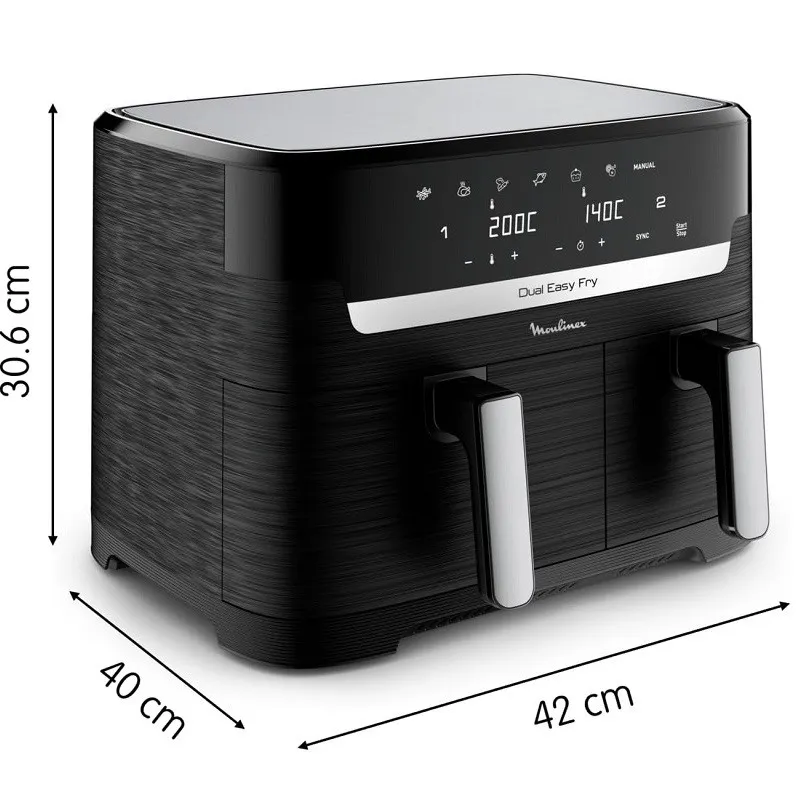 Airfryer - Friteuse sans huile 8.3L Digital Moulinex Original EZ905B20