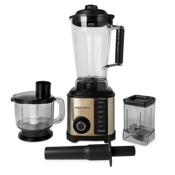 Blender inox Pro 3 en 1 Blender + Hachoir + Moulin 600W Brandmann BRB001 – Image 2