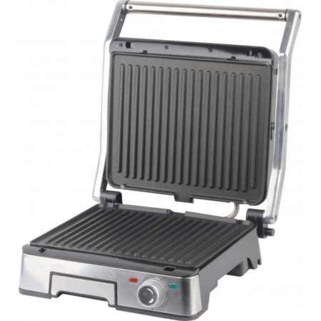 Gril Et Panineuse Saine En Inox Avec Ouverture À 180° 2000W Techwood TGD-2018D