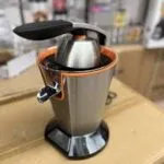 Presse-agrumes Pro inox 300W Matrix -MX-632 - inox/ Noir/ orange – عصارة كهربائية ماتريكس 300 واط أسود إينوكس MX-632