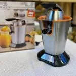 Presse-agrumes Pro inox 300W Matrix -MX-632 - inox/ Noir/ orange – عصارة كهربائية ماتريكس 300 واط أسود إينوكس MX-632