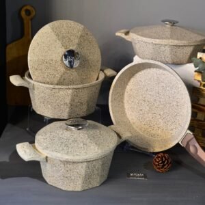 Batterie de cuisine en fonte Pyramid Kumbeige 7 pièces