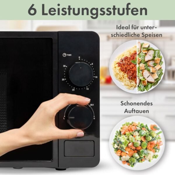 Micro-onde 20L 1150W Bomann MW 6014 CB Noir – Image 6