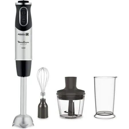 Bras Mixeur 3en1 10 Vitesses Avec Hachoir Et Bol 800mL 1000w Moulinex DD655810