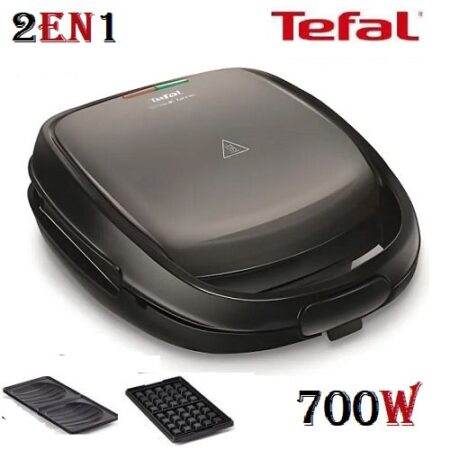 Panineuse Multifonctionnel Pour Gaufres Et Des Sandwichs 700W Snack Time Tefal SW341812