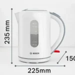 Bouilloire Électrique Sans Fil 1.7L 2200W Bosch TWK7601 – غلاية ماء كهربائية بوش 1.7 لتر 2200 واط TWK7601