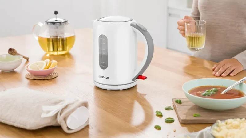 Bouilloire Électrique Sans Fil 1.7L 2200W Bosch TWK7601