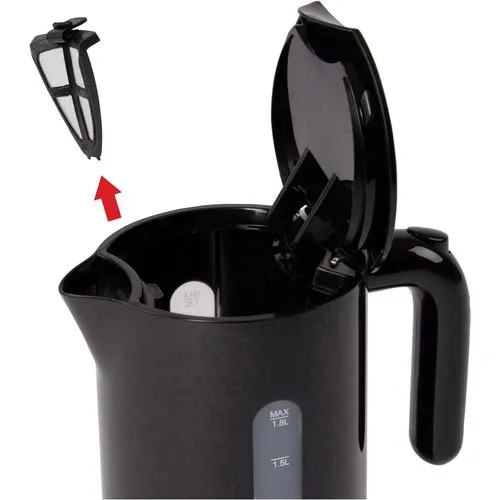 Bouilloire Électrique Sans Fil 1,8 L 2200 W Clatronic Wk3452 Noir