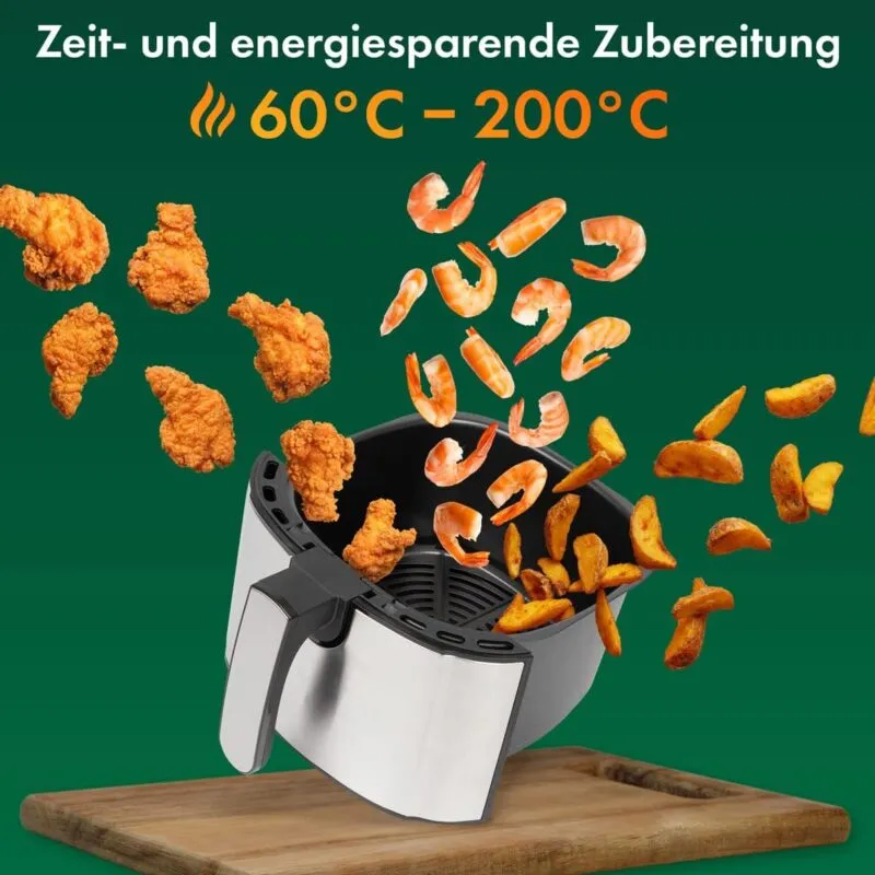 Friteuse À Air Chaud Avec Écran Tactile LED 5,5L 1400W PC-FR1239 H ProfiCook