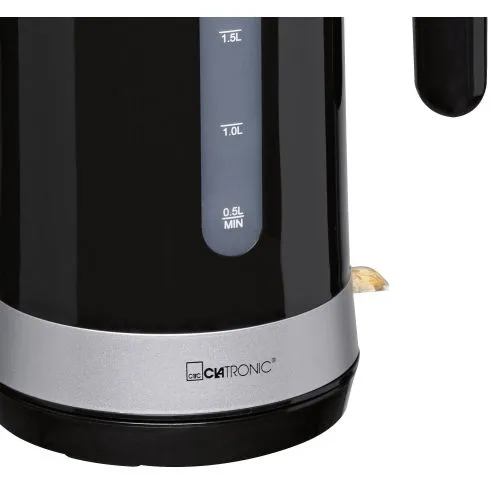 Bouilloire Électrique Sans Fil 1,8 L 2200 W Clatronic Wk3452 Noir
