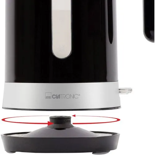 Bouilloire Électrique Sans Fil 1,8 L 2200 W Clatronic Wk3452 Noir