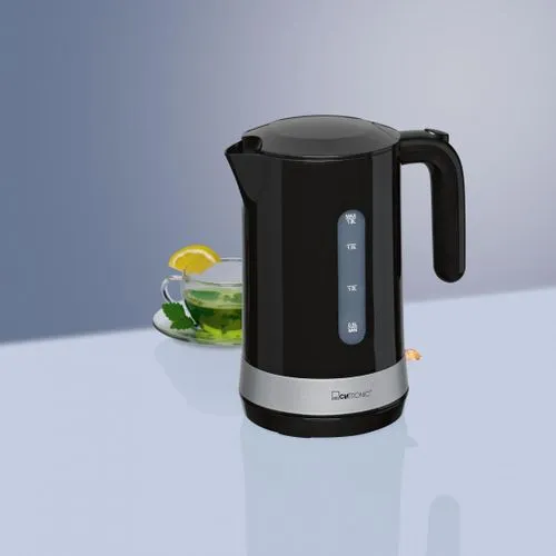 Bouilloire Électrique Sans Fil 1,8 L 2200 W Clatronic Wk3452 Noir