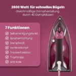 Fer À Repasser À Vapeur 2600 W 380ml Bomann DB 6005 CB – مكواة بومان 2600 واط