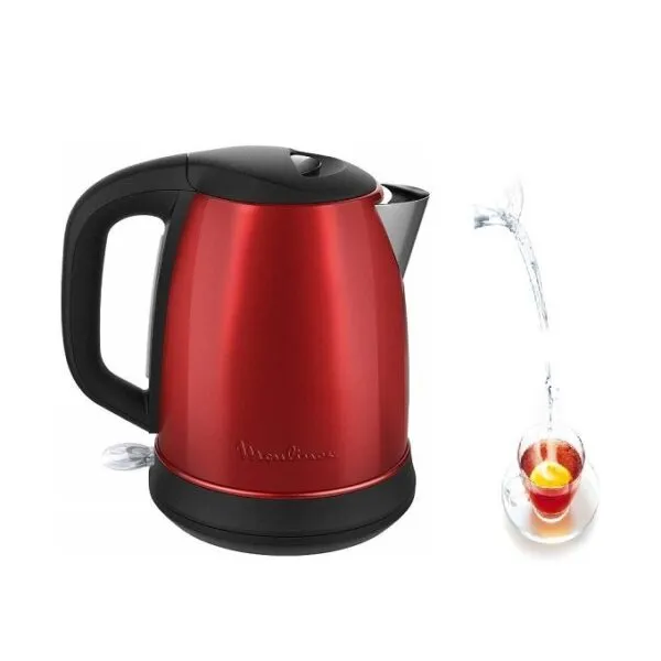 Bouilloire Électrique Sans Fil En Inox 1.7L 2400W Rouge Moulinex BY550510