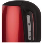 Bouilloire Électrique Sans Fil En Inox 1.7L 2400W Rouge Moulinex BY550510 – غلاية ماء كهربائية مولينكس 1.7 لتر 2400 واط أحمر إينوكس BY550510