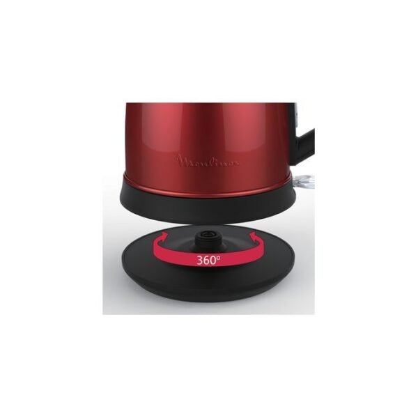 Bouilloire Électrique Sans Fil En Inox 1.7L 2400W Rouge Moulinex BY550510 – Image 6