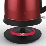 Bouilloire Électrique Sans Fil En Inox 1.7L 2400W Rouge Moulinex BY550510 – غلاية ماء كهربائية مولينكس 1.7 لتر 2400 واط أحمر إينوكس BY550510