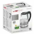 Bouilloire Électrique En Verre 1.7L Clatronic WKS3744 – غلاية ماء كهربائية كلاترونيك 1.7 لتر زجاج WKS3744