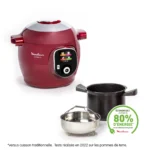 Cookeo + Multicuiseur Intelligent 06L 180 recettes Moulinex Original CE85B510 Rouge – طباخة كهربائية مولينكس 06 لتر أحمر CE85B510