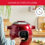 Cookeo + Multicuiseur Intelligent 06L 180 recettes Moulinex Original CE85B510 Rouge – طباخة كهربائية مولينكس 06 لتر أحمر CE85B510