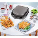 Panineuse Multifonctionnel Pour Gaufres Et Des Sandwichs 700W Snack Time Tefal SW341812 – شواية كهربائية تيفال 700 واط SW341812