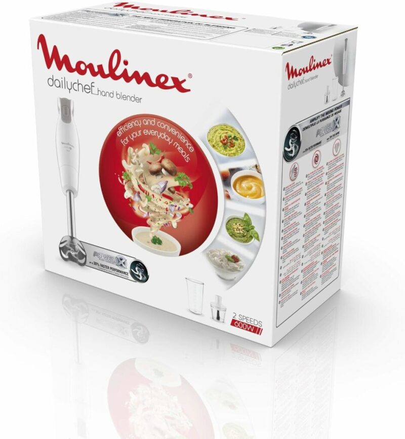 Mixeur Plongeant Easychef Moulinex Dd552110 Blanc