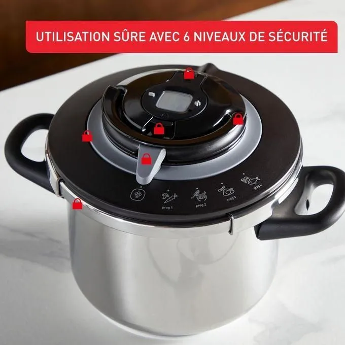Cocotte minute clipso+ chef 6L 4programmes Seb