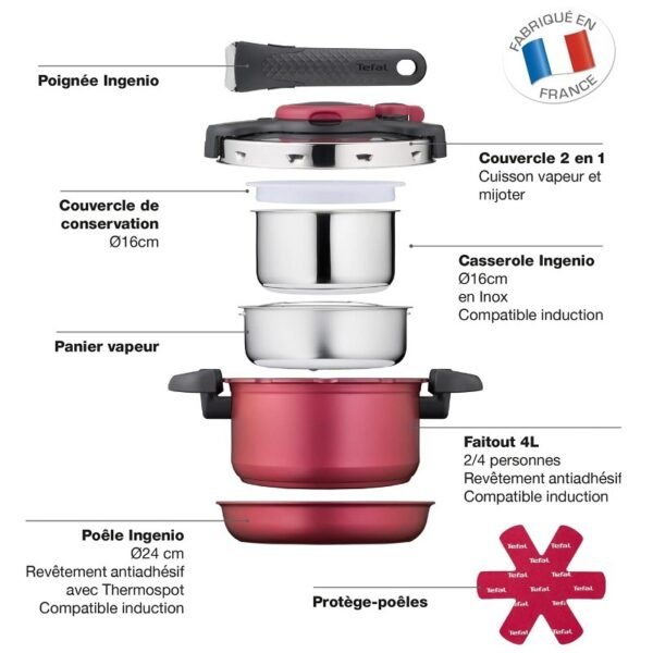 Tefal Ingenio All-In-One Batterie de cuisine P4704200 – Image 6