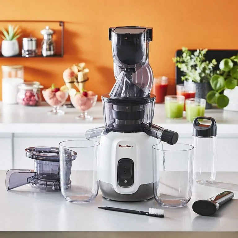 Extracteur De Jus Avec 2 Récipients 800mL et Gourde 600mL 200W Moulinex ZU600110