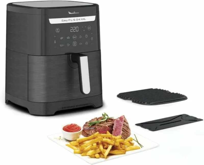 Friteuse Sans Huile À Air Numérique 8 Programmes 6.5l 1800w Moulinex EZ801810
