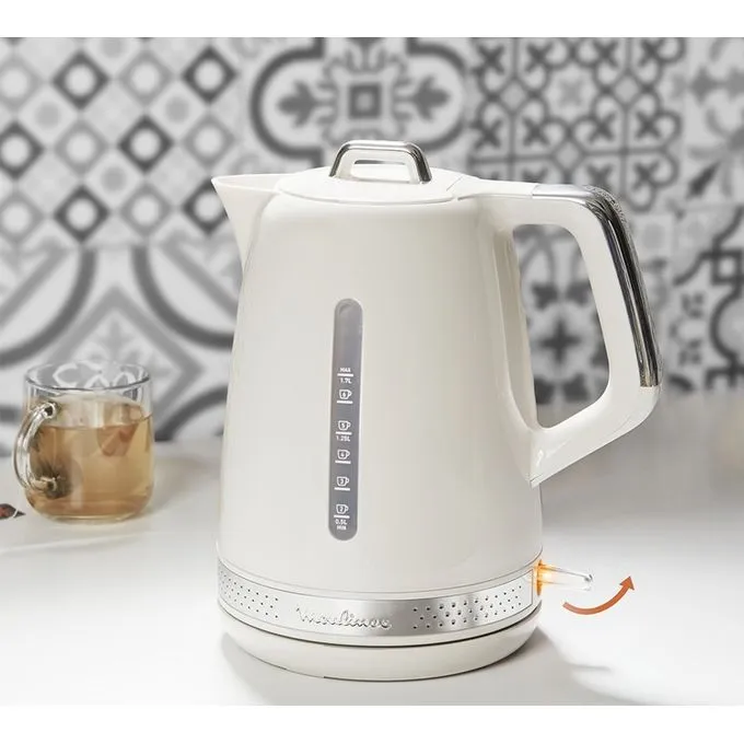 Bouilloire soleil blanc 1.7L 2400W Moulinex By320A10