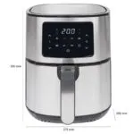Friteuse À Air Chaud Avec Écran Tactile LED 5,5L 1400W PC-FR1239 H ProfiCook – قلاية هوائية بروفي كوك 5.5 لتر 1400 واط PC-FR1239