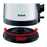 Bouilloire Électrique Inox Sans Fil 1.7L Avec Filtre Tefal Original KI150D10 – غلاية ماء كهربائية تيفال 1.7 لتر إينوكس KI150D10