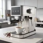 Cafetière expresso INOX 3 en1 20Bar 1450W '' Poudre + Capsules + Cappuccino'' Multismart MS-CF1313 – آلة قهوة مولتي سمارت 1450 واط إينوكس MS-CF1313